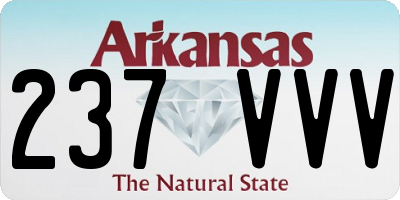 AR license plate 237VVV