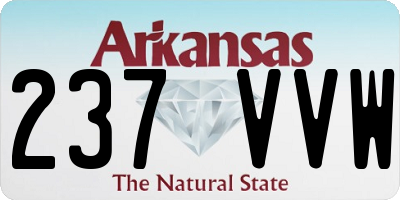 AR license plate 237VVW