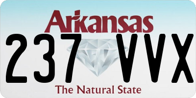 AR license plate 237VVX