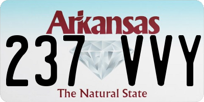 AR license plate 237VVY