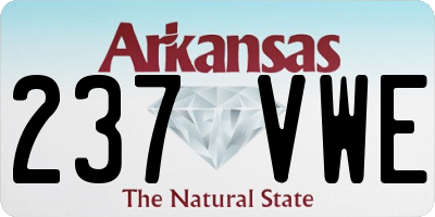 AR license plate 237VWE