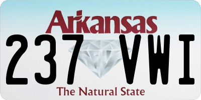 AR license plate 237VWI