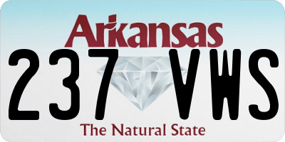 AR license plate 237VWS