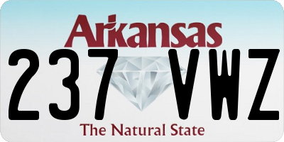 AR license plate 237VWZ