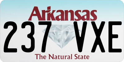 AR license plate 237VXE
