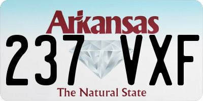 AR license plate 237VXF