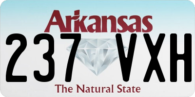 AR license plate 237VXH