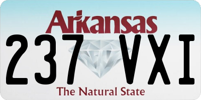 AR license plate 237VXI