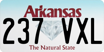 AR license plate 237VXL