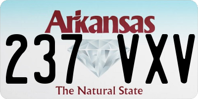 AR license plate 237VXV