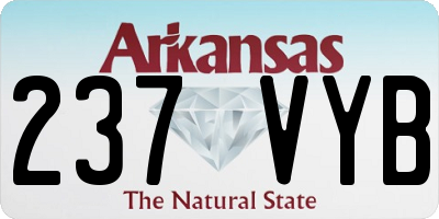 AR license plate 237VYB