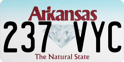 AR license plate 237VYC