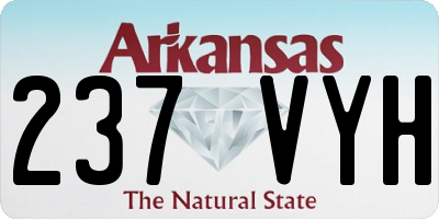 AR license plate 237VYH