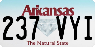 AR license plate 237VYI