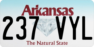 AR license plate 237VYL