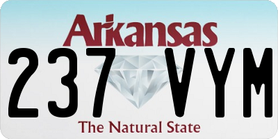 AR license plate 237VYM