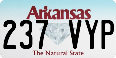 AR license plate 237VYP