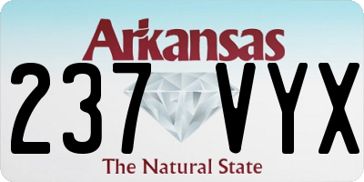 AR license plate 237VYX