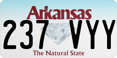 AR license plate 237VYY
