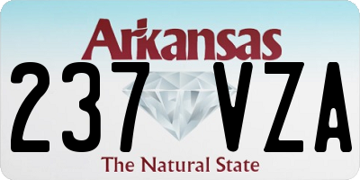 AR license plate 237VZA