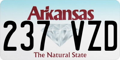 AR license plate 237VZD