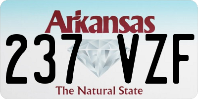 AR license plate 237VZF
