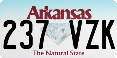 AR license plate 237VZK