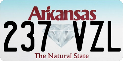AR license plate 237VZL