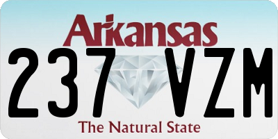 AR license plate 237VZM