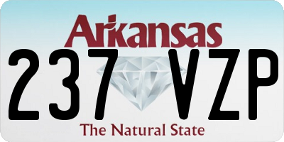 AR license plate 237VZP
