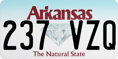 AR license plate 237VZQ