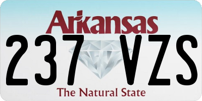 AR license plate 237VZS