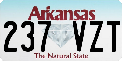 AR license plate 237VZT