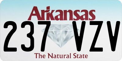 AR license plate 237VZV
