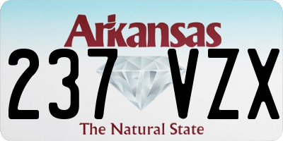 AR license plate 237VZX