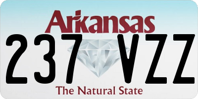 AR license plate 237VZZ