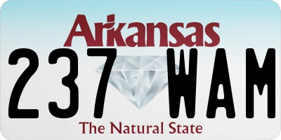 AR license plate 237WAM