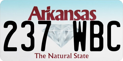 AR license plate 237WBC