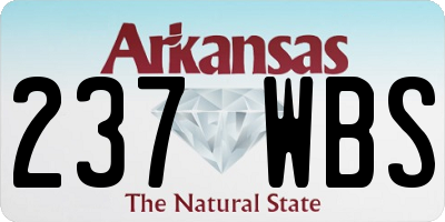 AR license plate 237WBS