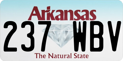 AR license plate 237WBV
