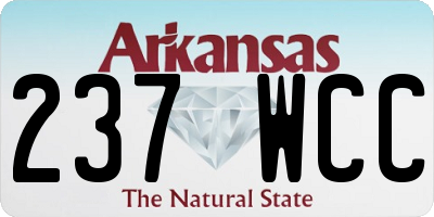 AR license plate 237WCC