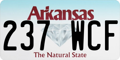 AR license plate 237WCF