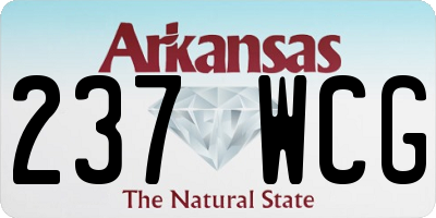 AR license plate 237WCG