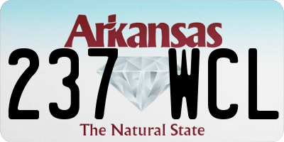 AR license plate 237WCL