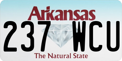 AR license plate 237WCU
