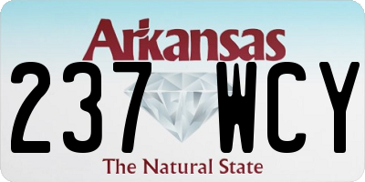 AR license plate 237WCY