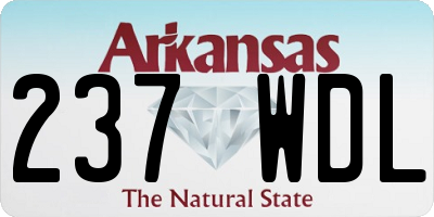 AR license plate 237WDL