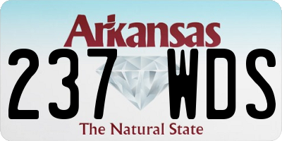 AR license plate 237WDS
