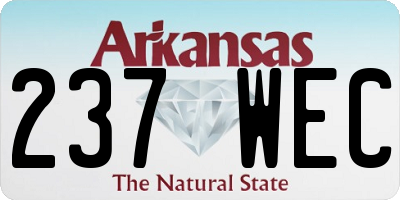 AR license plate 237WEC