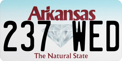 AR license plate 237WED